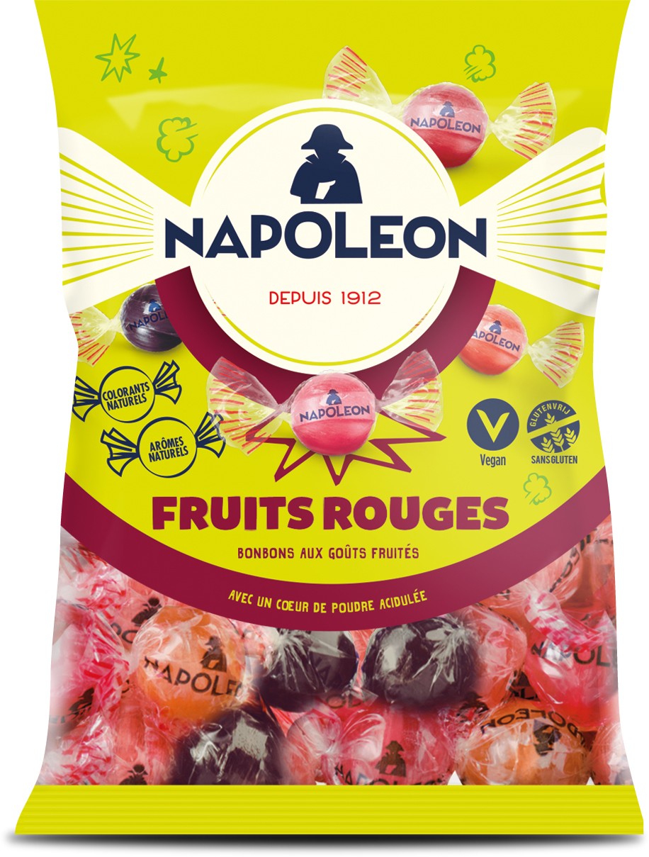 Bonbons vegans - Protéinés, Fruits Rouges - Sans sucre