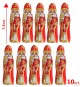 Sujets en chocolat au lait de Saint-Nicolas - 7.2cm - emb. feuille alu  - (5.5gr/pc, 10 pc)